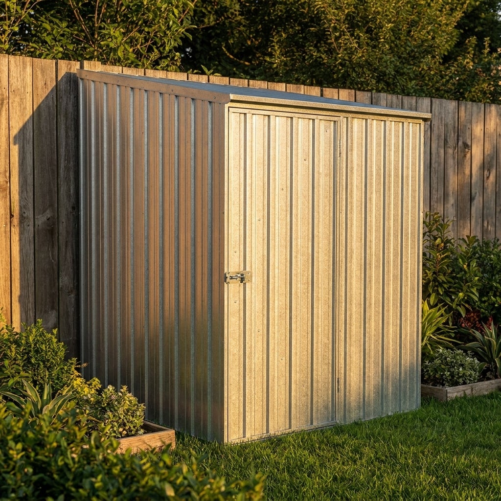 Metalen Tuinhuis Grijs 152 x 152 cm - 2,2 m² 