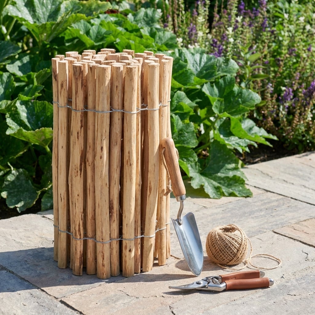 Schapenhek Rol Hazelaarhout 500 x 50 cm - Latafstand 3 - 5 cm