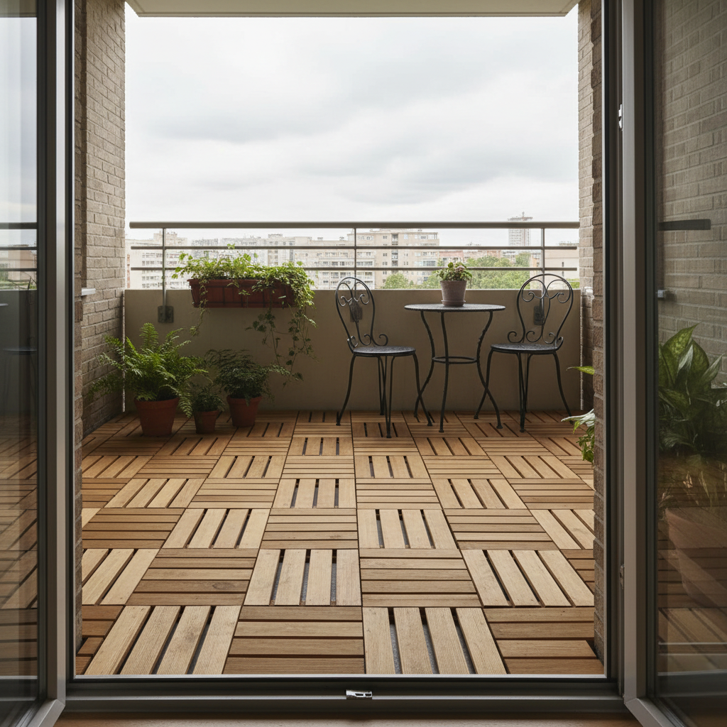 Terrastegel Lara Bruin Geïmpregneerd Grenen 30 x 30 cm