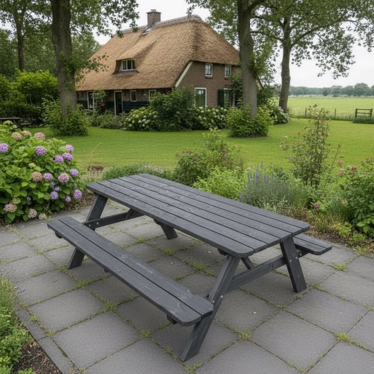Picknicktafel Deluxe 200 cm Antraciet