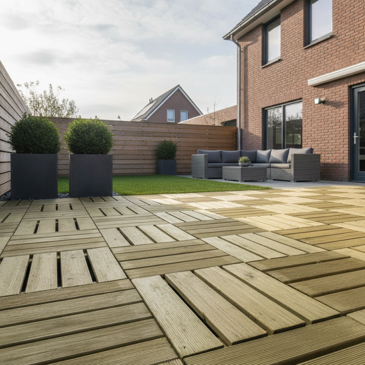 Terrastegel Lara Geïmpregneerd Grenen 40 x 40 cm