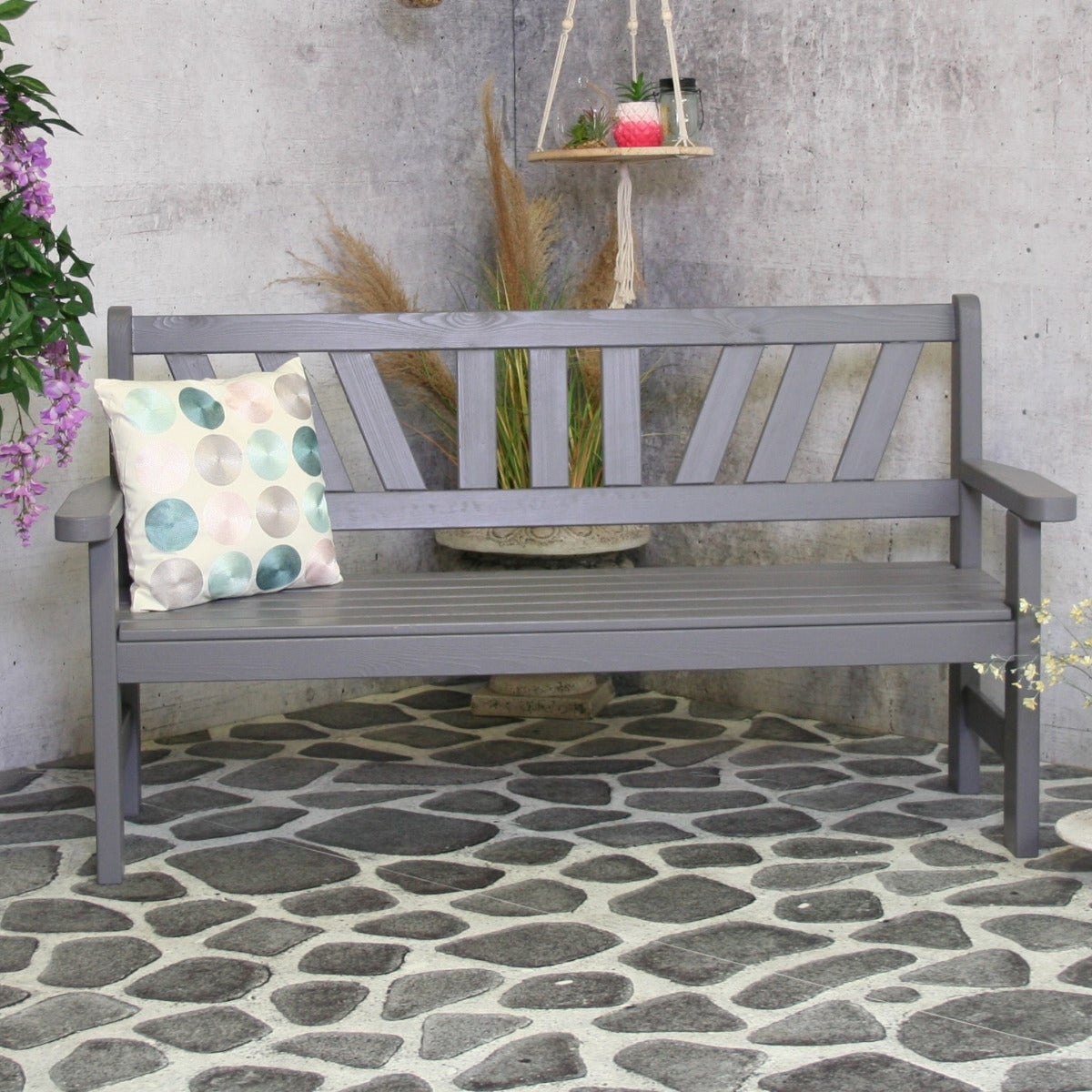 SenS-Line Tuinbank Bretagne 3-zitsbank Grijs 165 cm