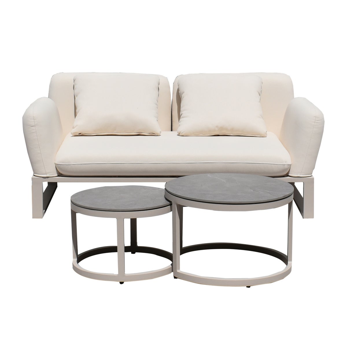 Loungeset Monte Carlo Aluminium Frame 4  Personen