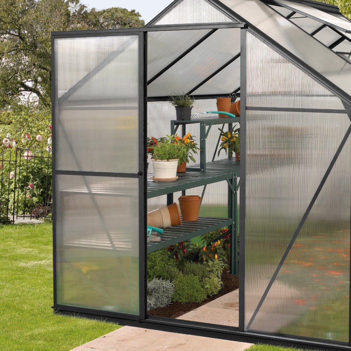 Vitavia Tuinkas Triton 3800 Aluminium Zwart 3,8 m² 
