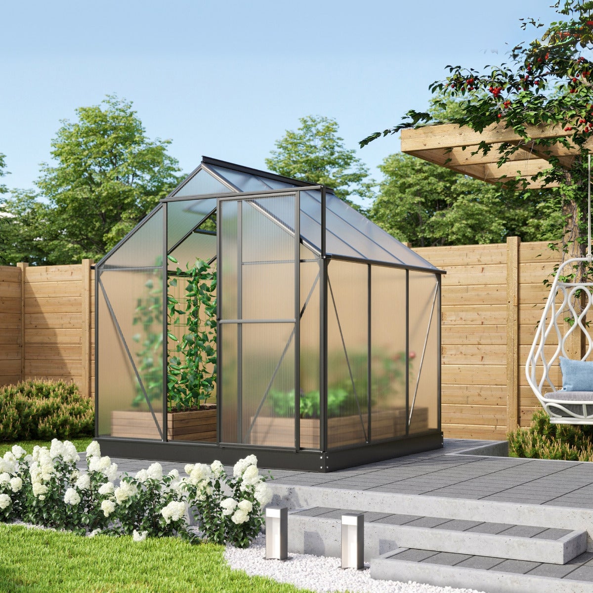 Vitavia Tuinkas Triton 3800 Aluminium Zwart 3,8 m² 