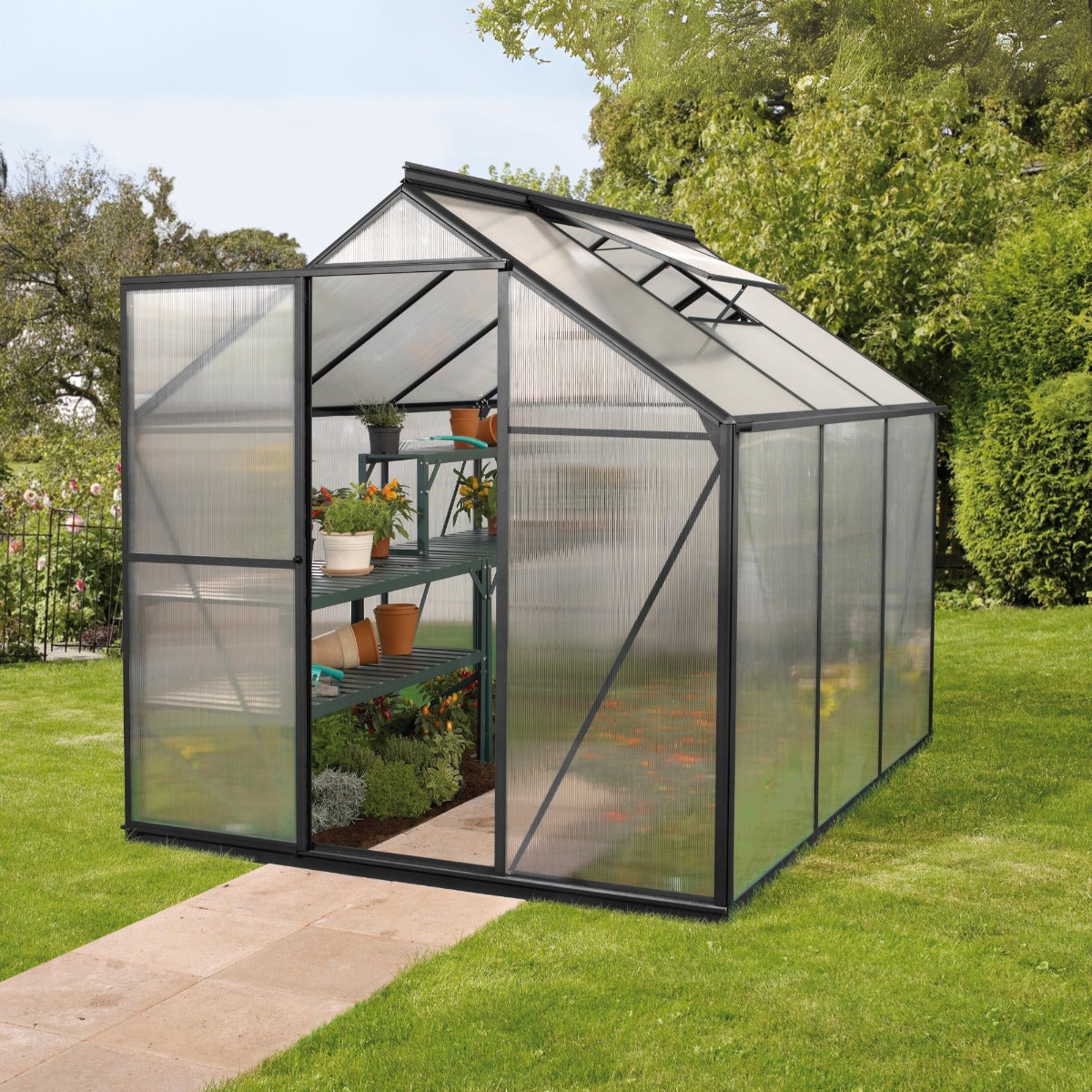 Vitavia Tuinkas Triton 3800 Aluminium Zwart 3,8 m² 