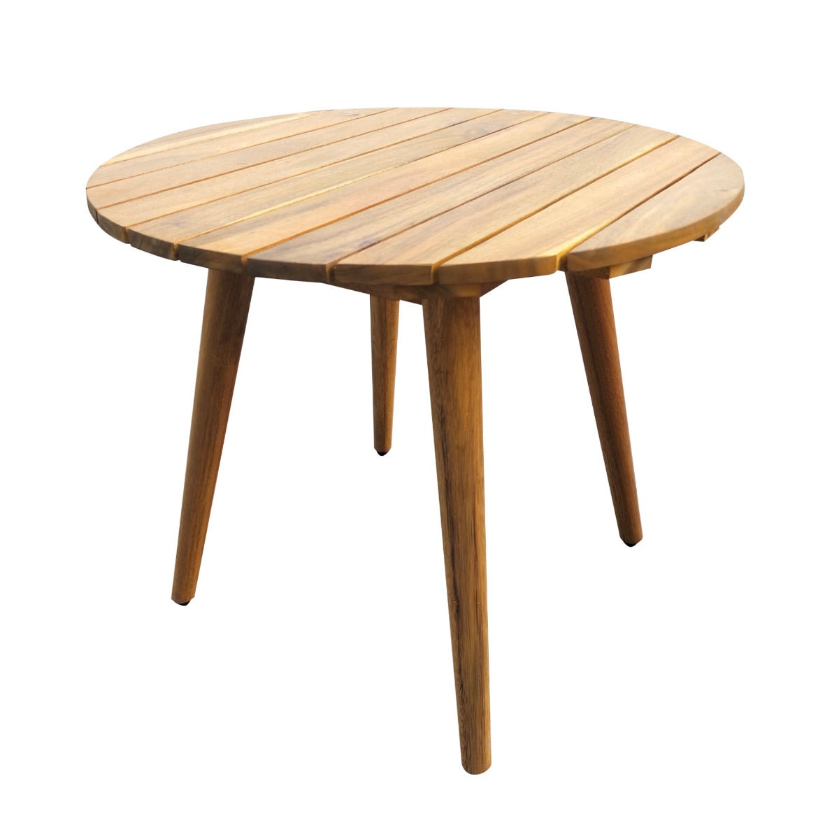 Tuintafel Rond Hardhout Bijzettafel Binnen/Buiten 47 cm