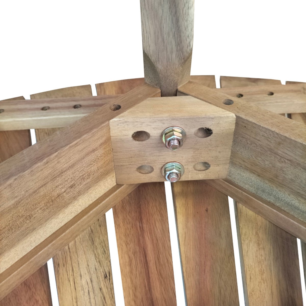 Tuintafel Rond Hardhout Bijzettafel Binnen/Buiten 47 cm