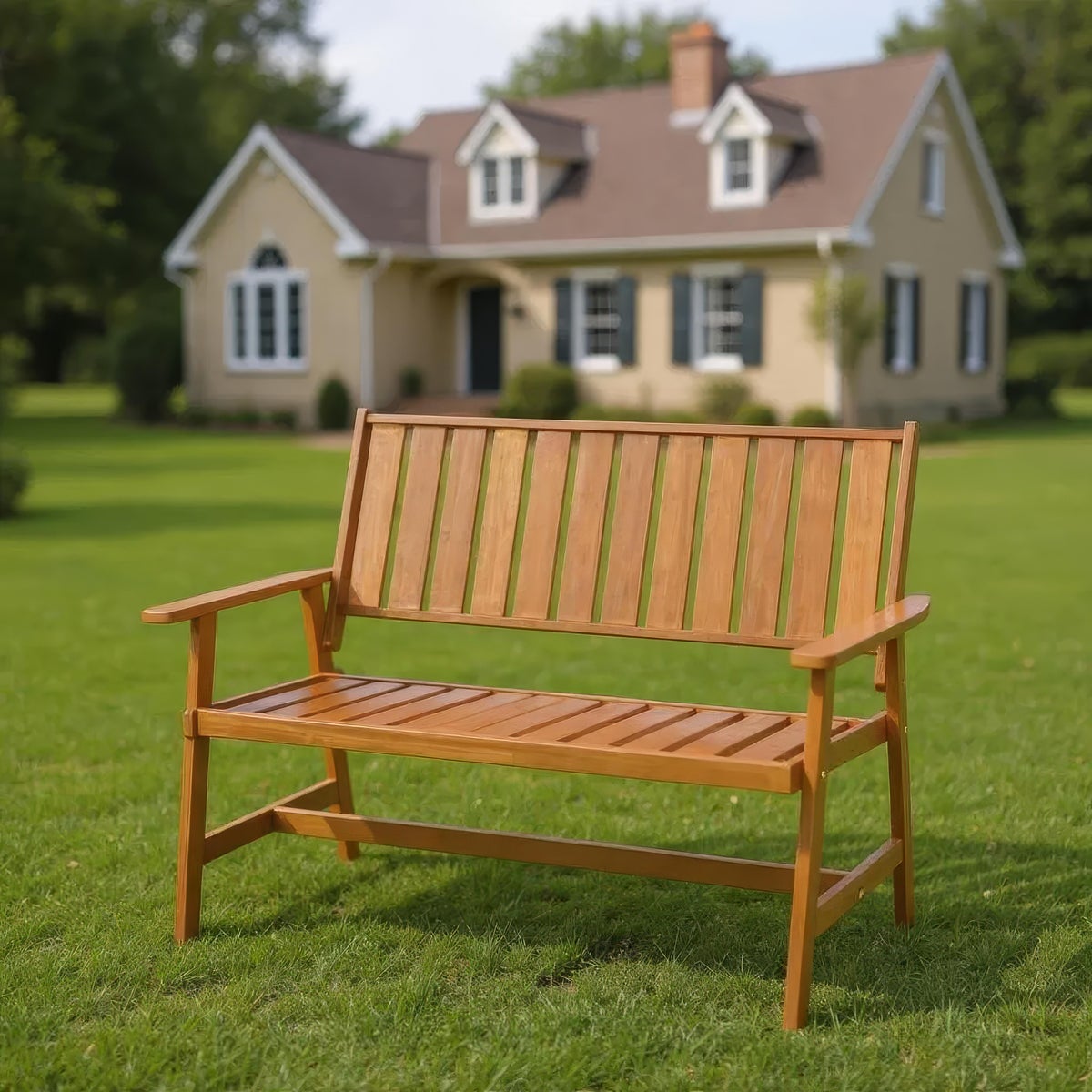 Tuinbank Calgary Hardhout Teaklook 120 cm