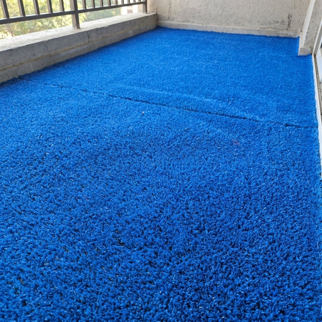 Kunstgras Rol 1 x 3.5 meter Blauw - 10mm hoog