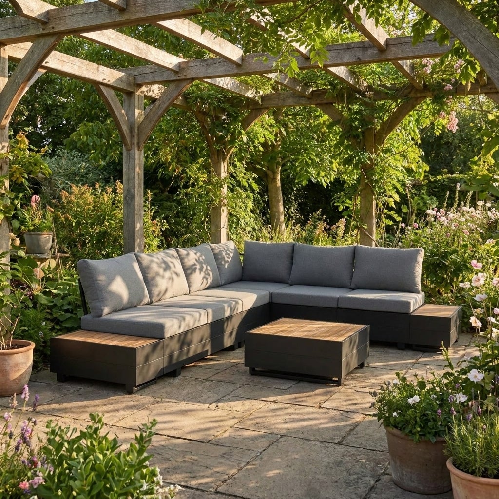 Diego Lounge Tuinset Aluminium met Elementen, Zitkussens en Relax Functie