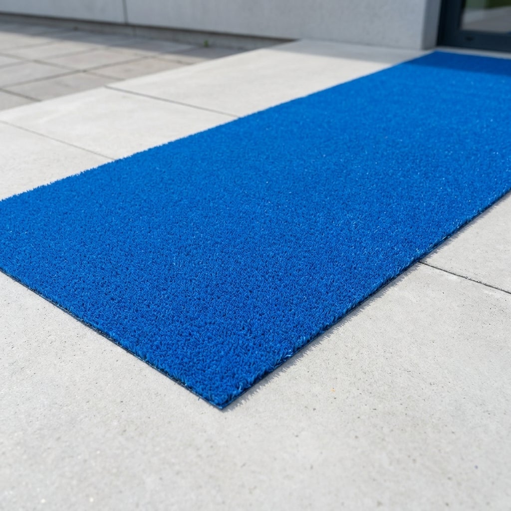 Kunstgras Rol 1 × 2,5 meter Blauw – 10 mm hoog