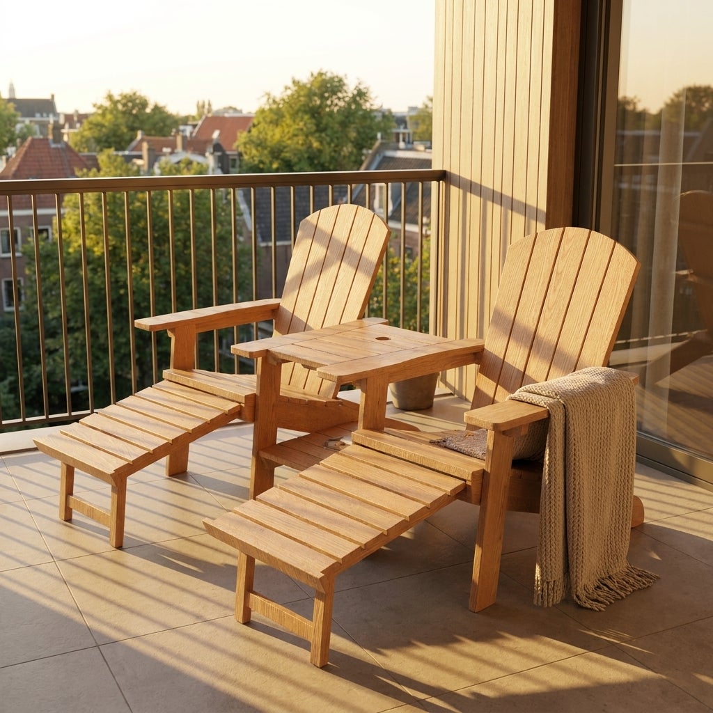 Tuinbank Kunststof Montreal Tete a Tete Woodlook
