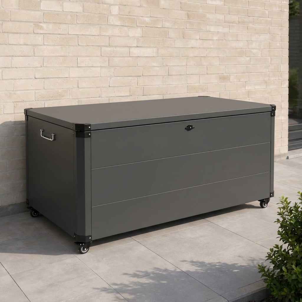 Billy Kussenbox 174 cm 900 liter Antraciet Staal
