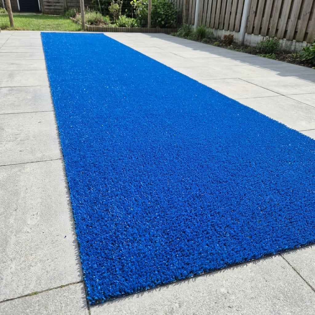 Kunstgras Rol 1 x 3.5 meter Blauw - 10mm hoog