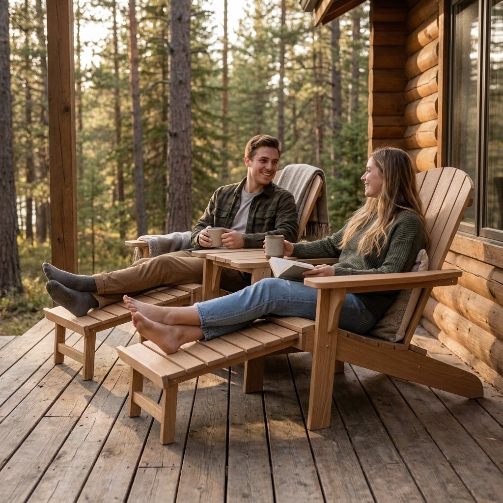 Tuinbank Kunststof Montreal Tete a Tete Woodlook