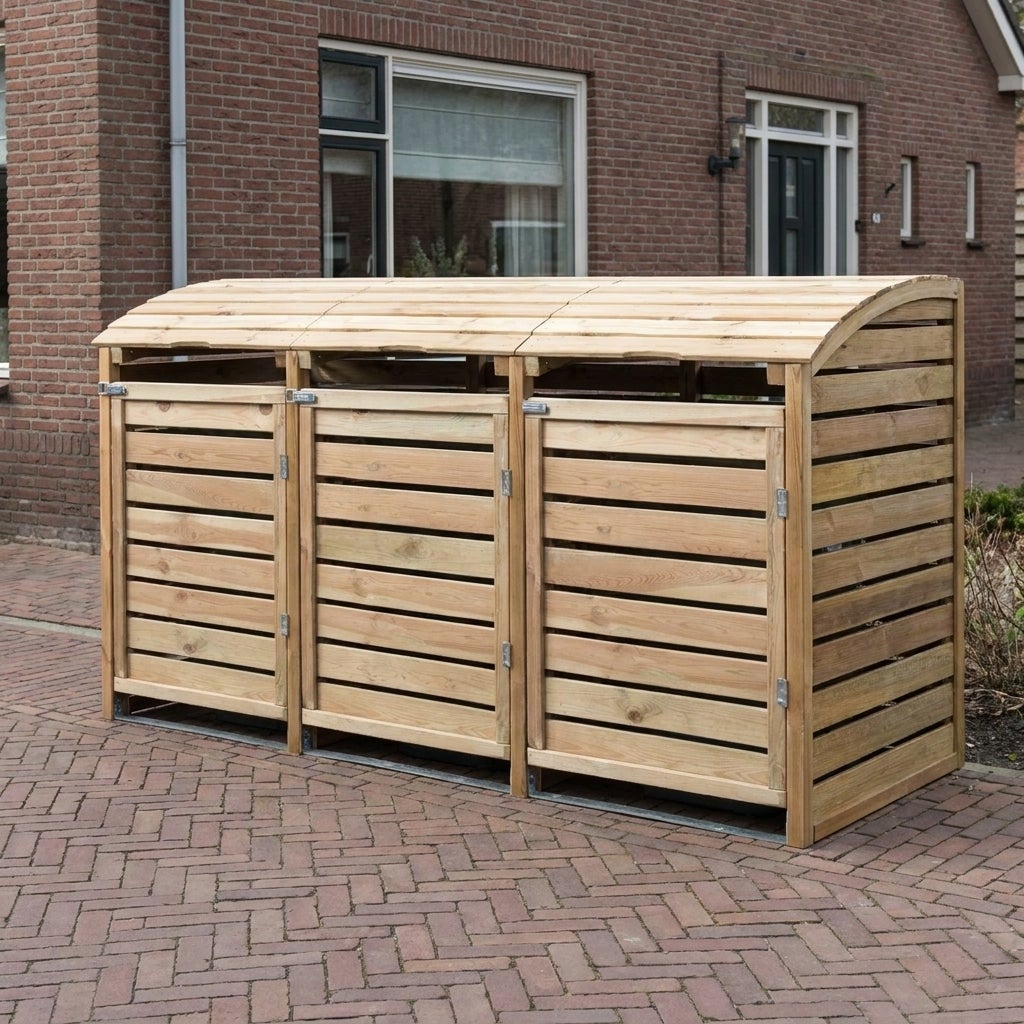 Driedubbele Container Ombouw Geïmpregneerd Grenen Hout