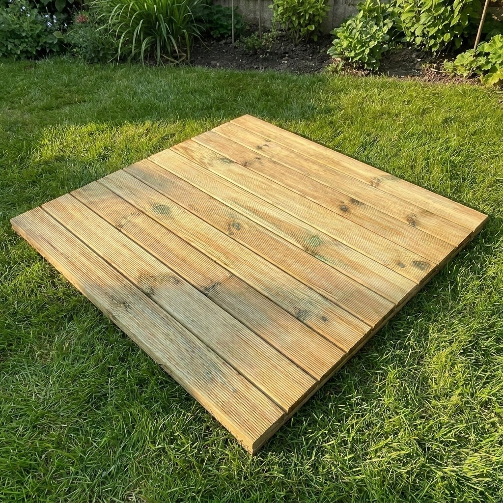 Terrastegel XL Geïmpregneerd Grenenhout 100 x 100 cm