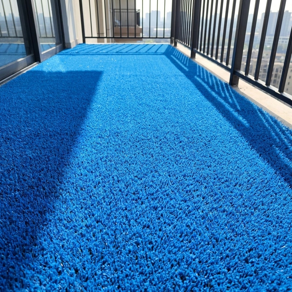 Kunstgras Rol 1 x 3.5 meter Blauw - 10mm hoog