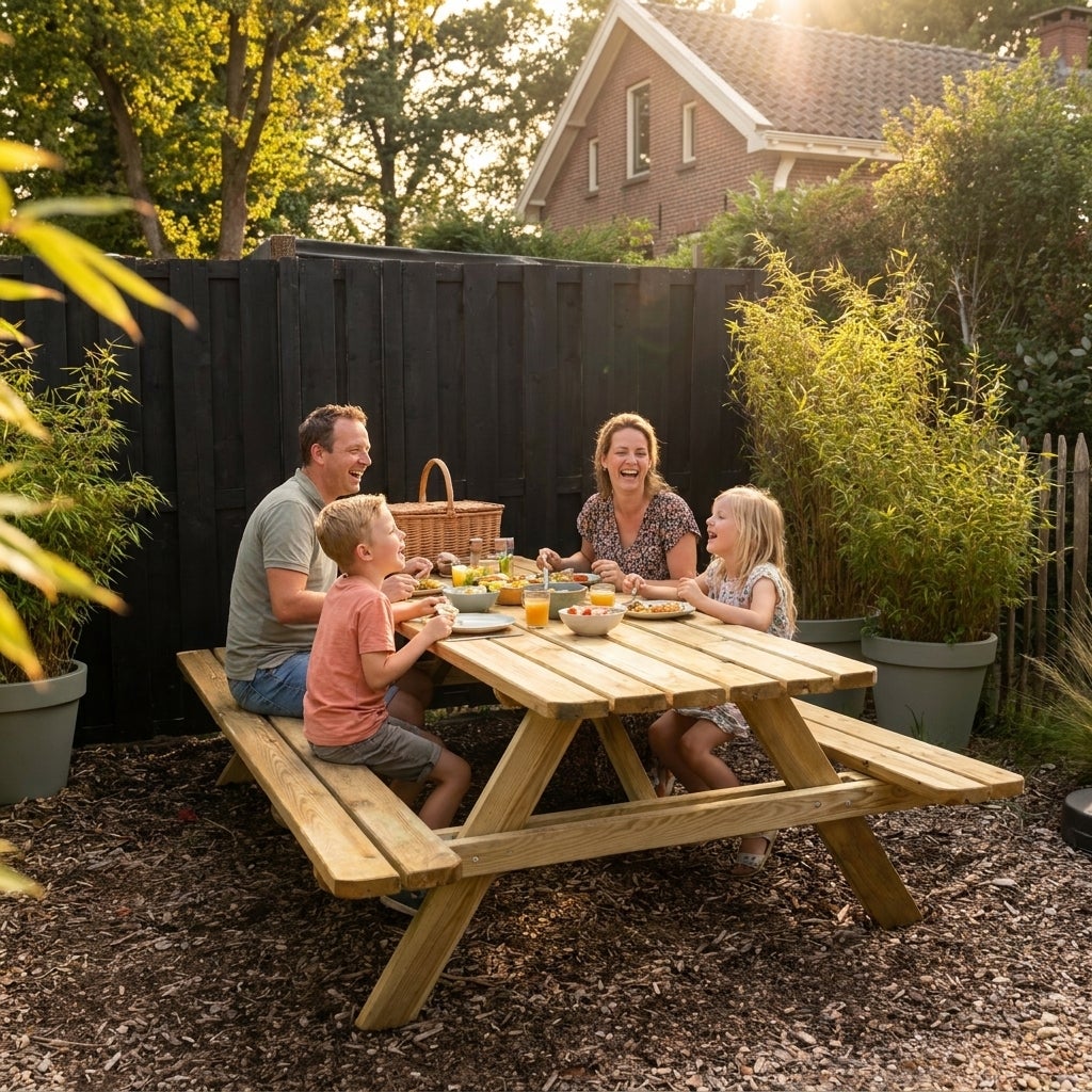 Picknicktafel Deluxe 240 x 70 cm