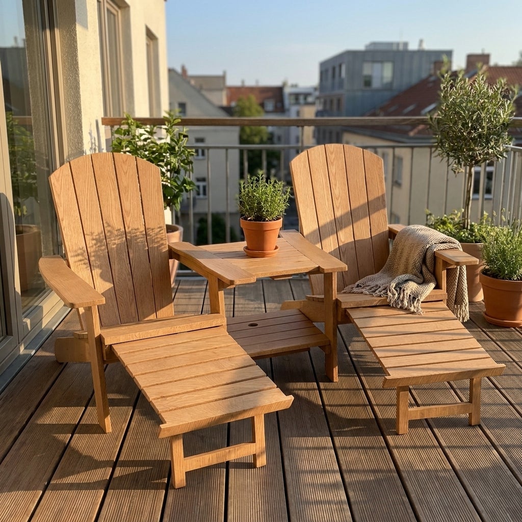 Tuinbank Kunststof Montreal Tete a Tete Woodlook
