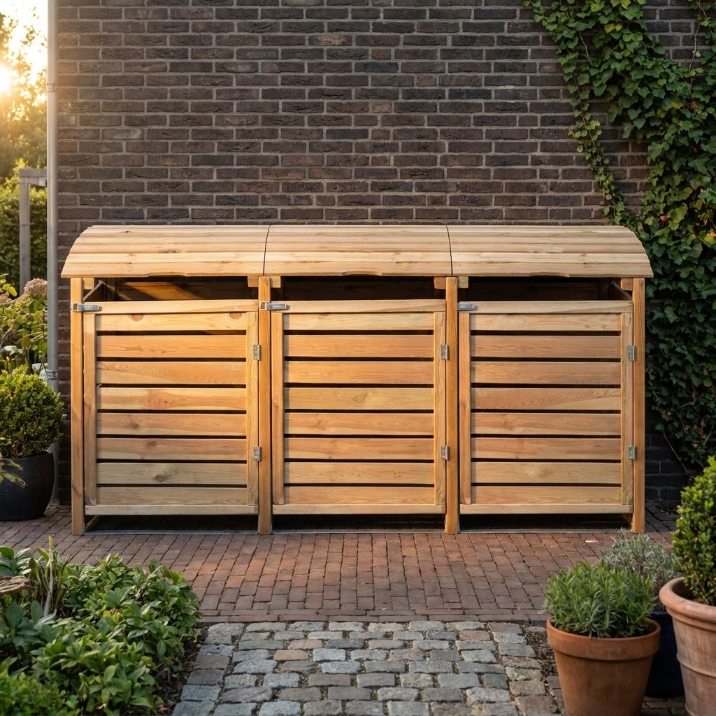 Driedubbele Container Ombouw Geïmpregneerd Grenen Hout