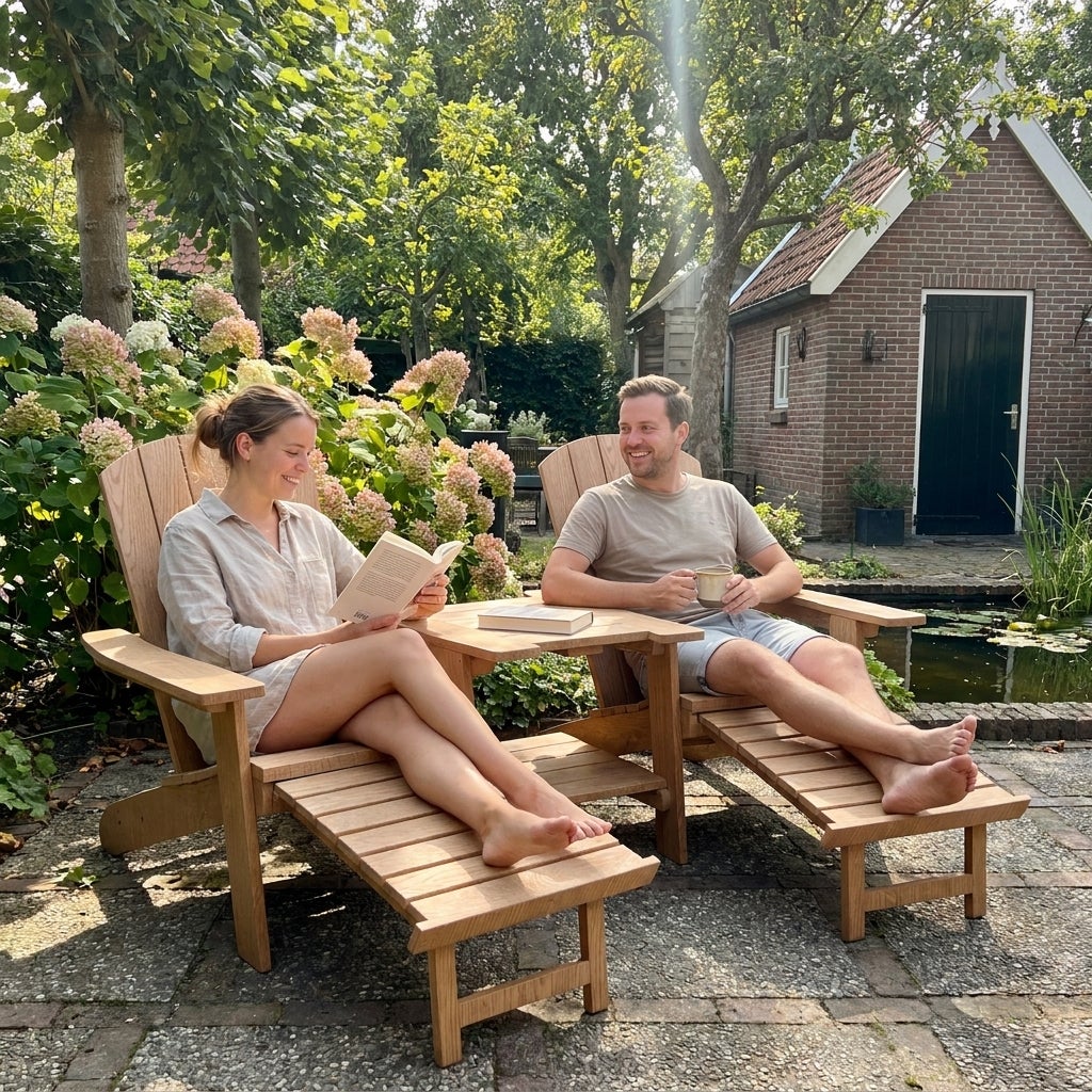 Tuinbank Kunststof Montreal Tete a Tete Woodlook