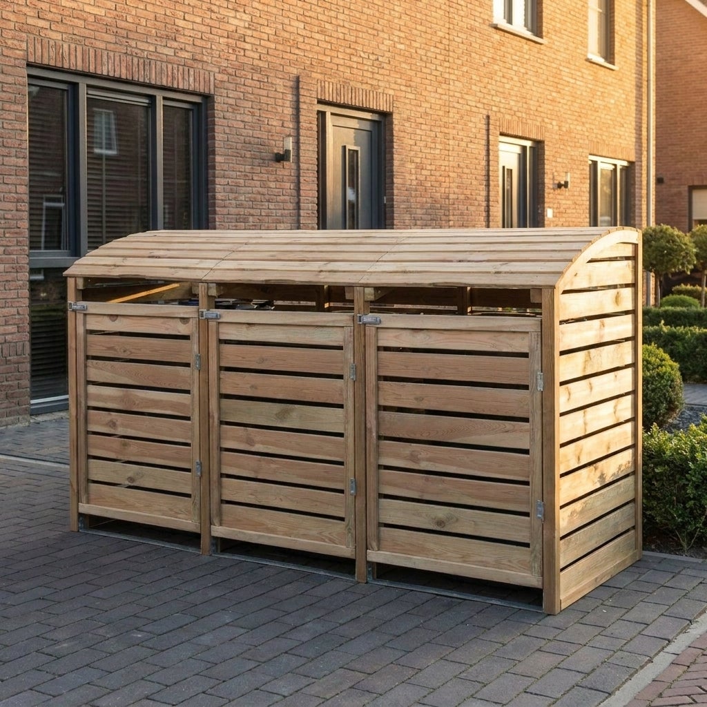 Driedubbele Container Ombouw Geïmpregneerd Grenen Hout