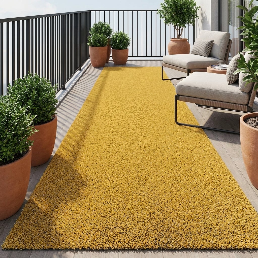 Kunstgras Rol 1 × 10 meter Okergeel – 10 mm hoog