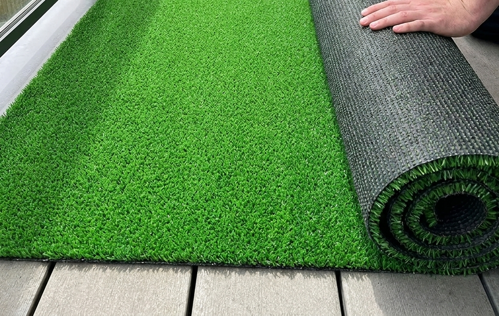Kunstgras Basic Groen 1 × 2,5 meter – 10 mm hoog