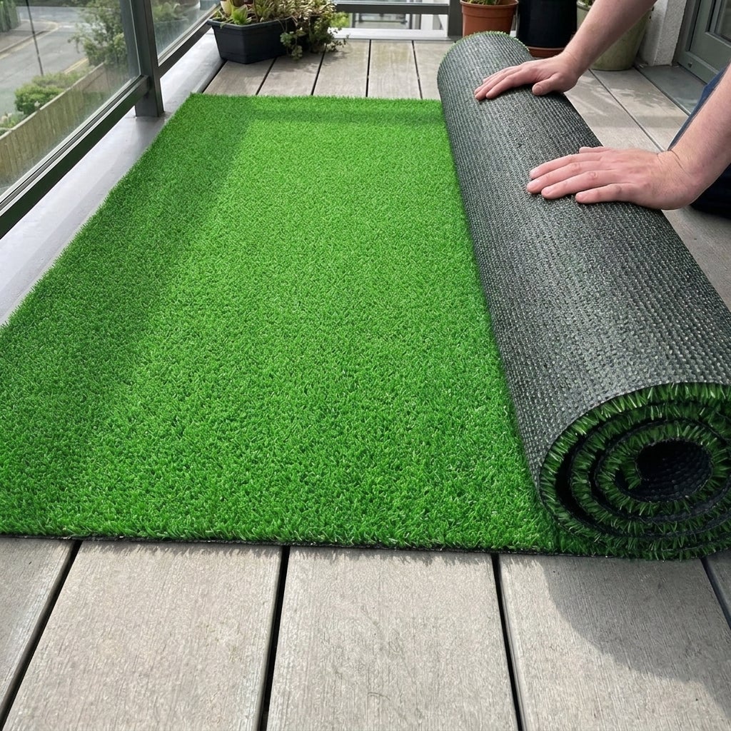 Kunstgras Basic Groen 1 × 2,5 meter – 10 mm hoog