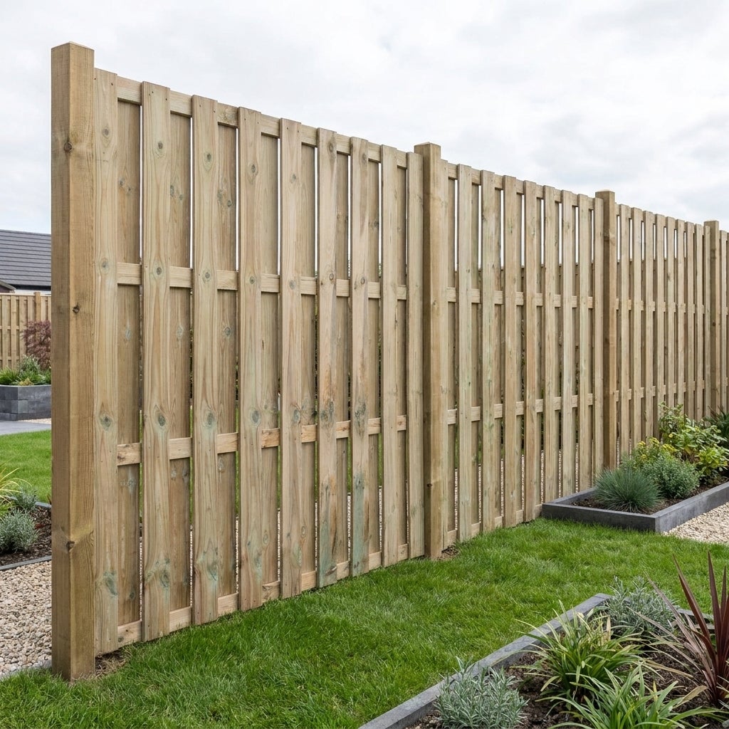 Tuinscherm Recht Budget Geniet Geimpregneerd Grenen 180 x 180 cm