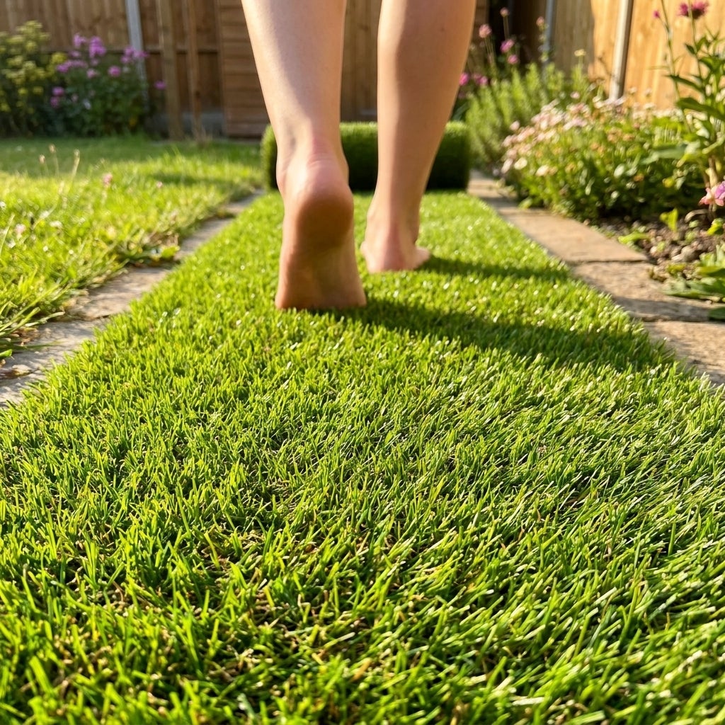 Kunstgras Naturel Groen/Bruin 1 x 4 meter – Poolhoogte 20 mm