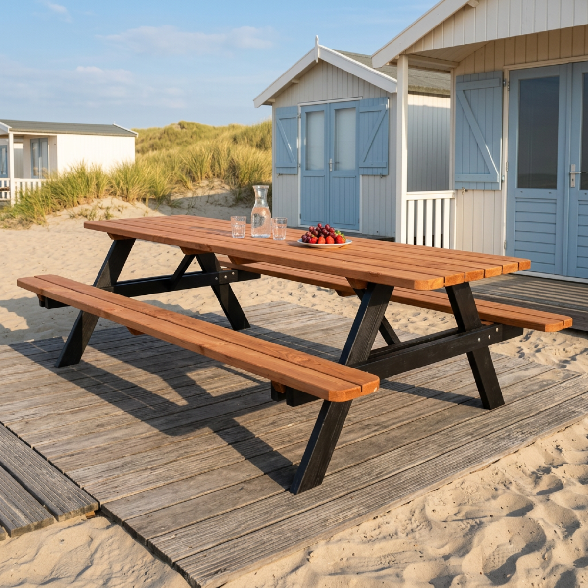 Picknicktafel Deluxe 240 x 70 cm - Bruno Zwart/Teak