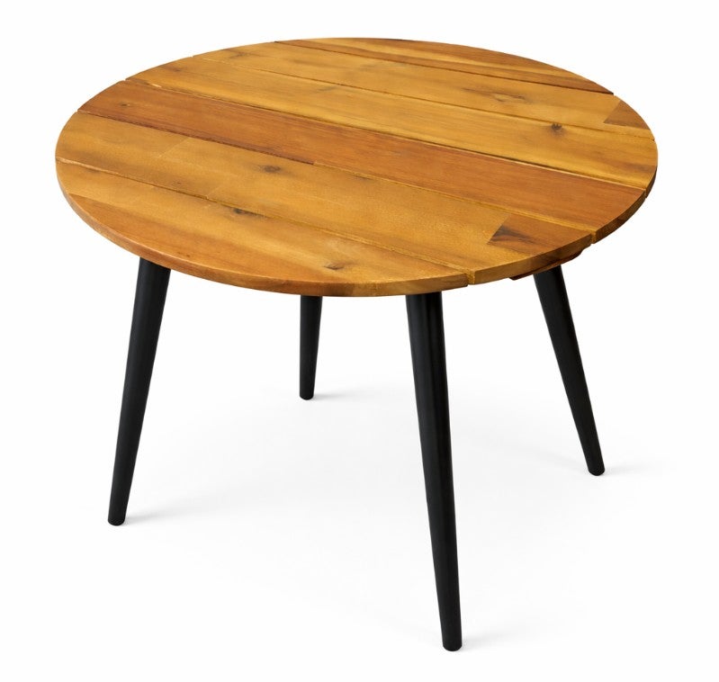 Bijzettafel Charlie 50cm Acacia Hardhout Stalen Poten