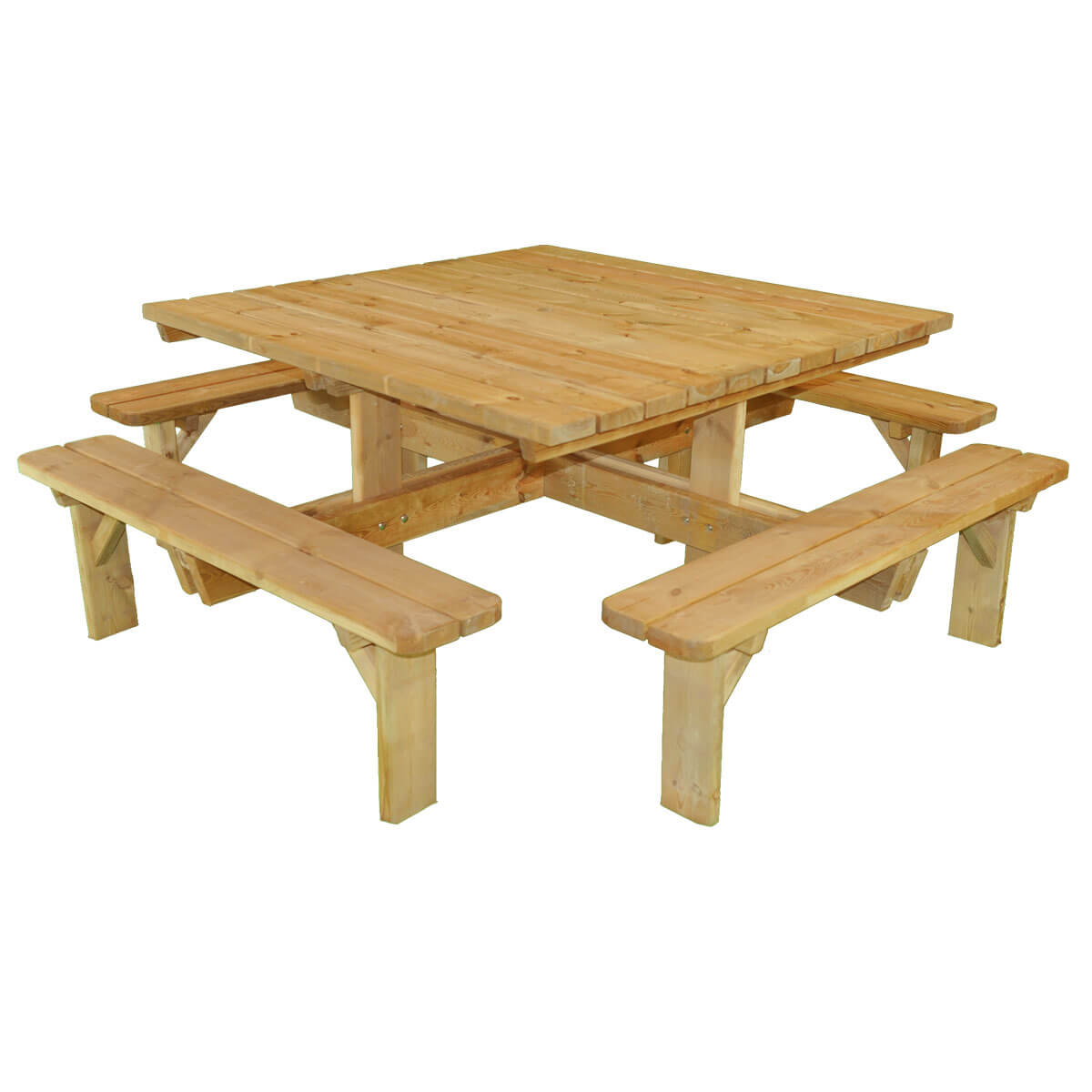 Picknicktafel Vierkant Salzburg 140 x 140 cm