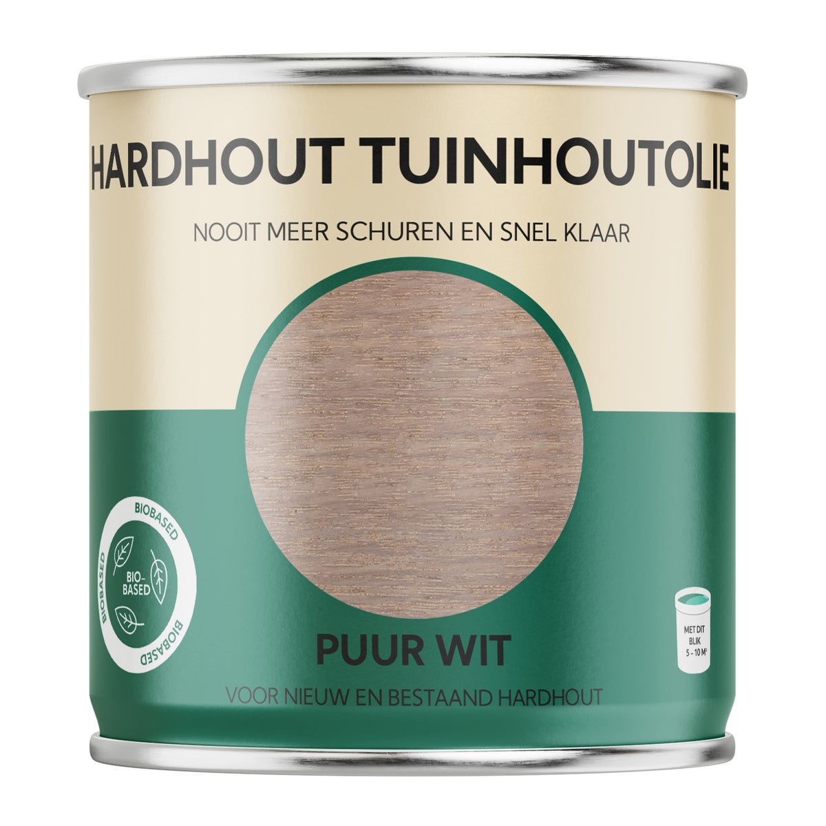 Hardhout Tuinhout Olie - Puur Wit-750ml