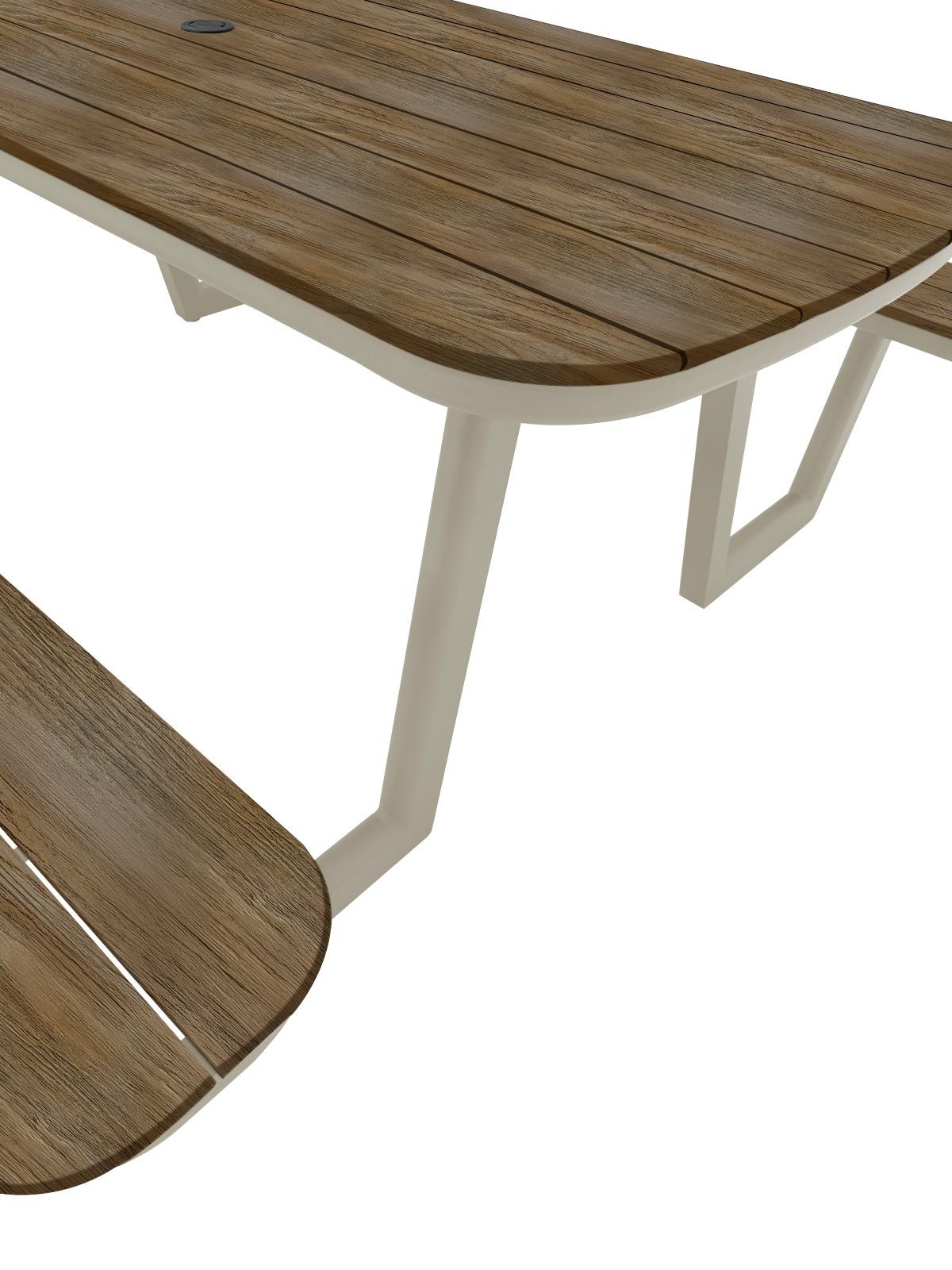 Lazio Picknicktafel 200cm Aluminium en Polywood