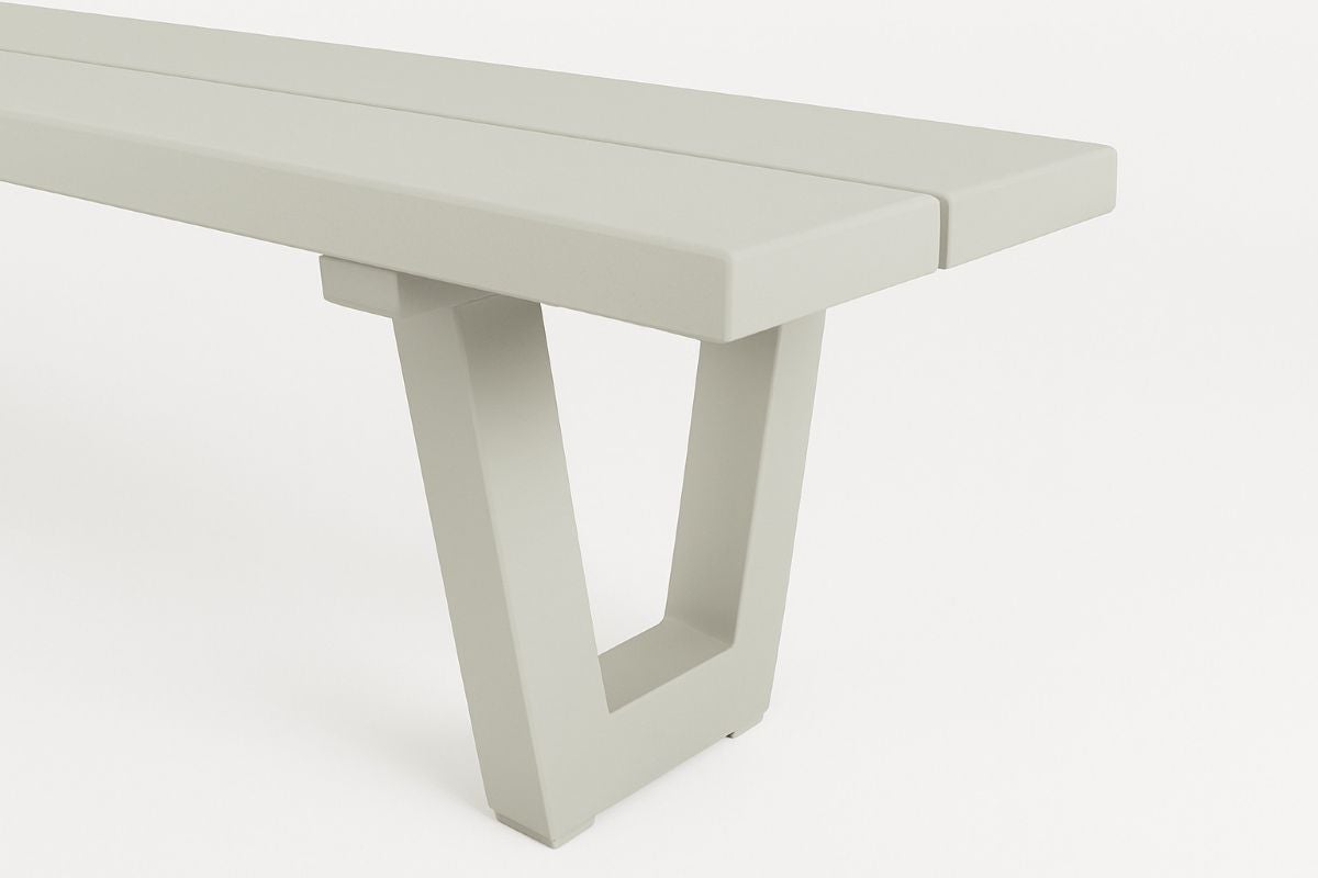 London Aluminium Picknicktafel 180cm Khaki Lichtgrijs