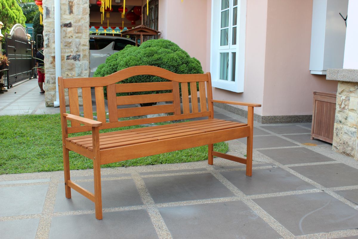 Nevada Tuinbank met Tafeltje 150cm Hardhout