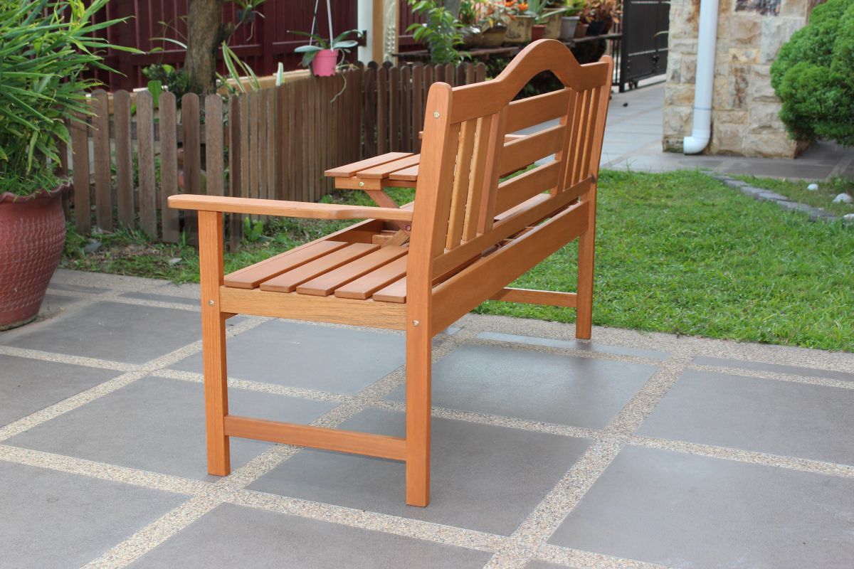 Nevada Tuinbank met Tafeltje 150cm Hardhout