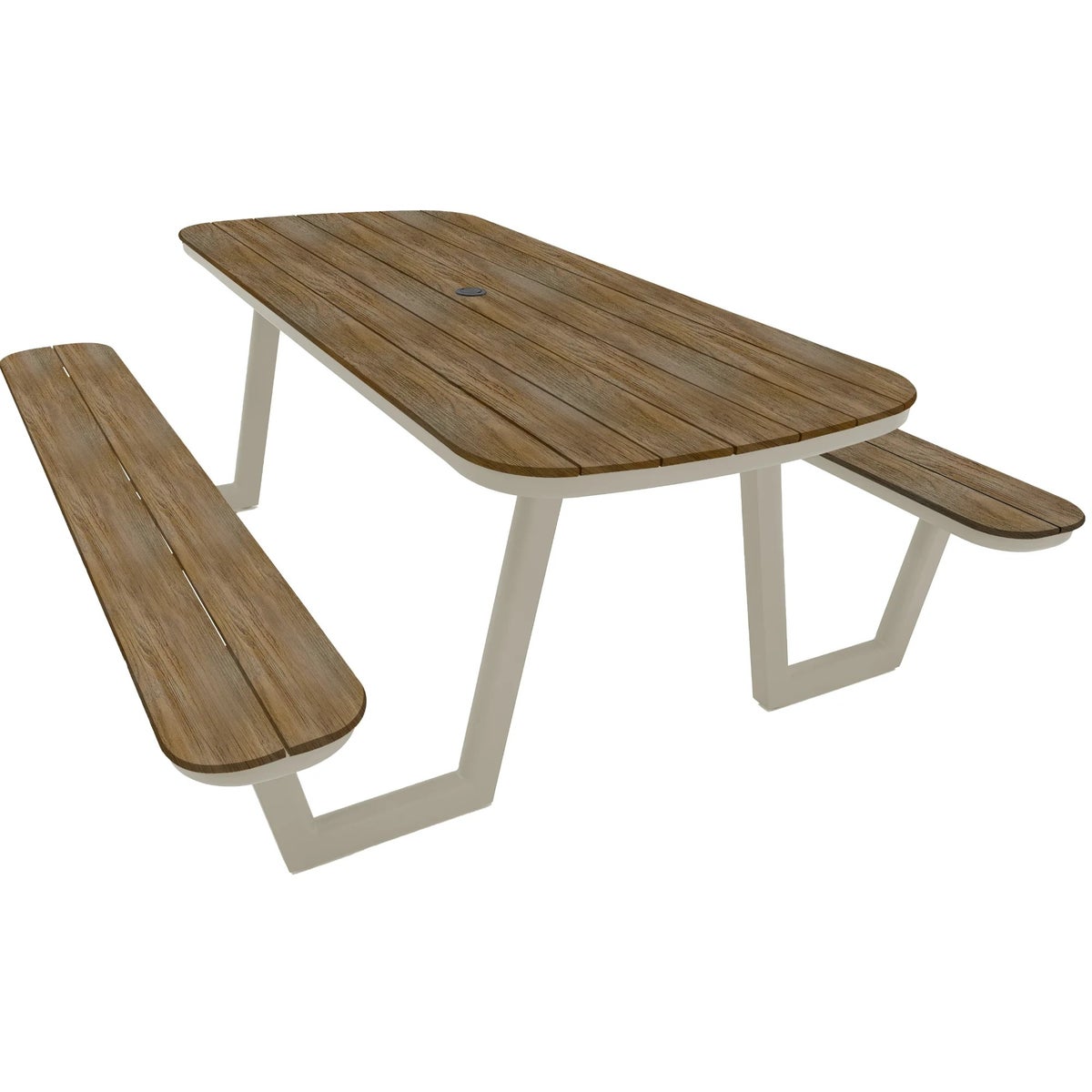 Lazio Picknicktafel 200cm Aluminium en Polywood