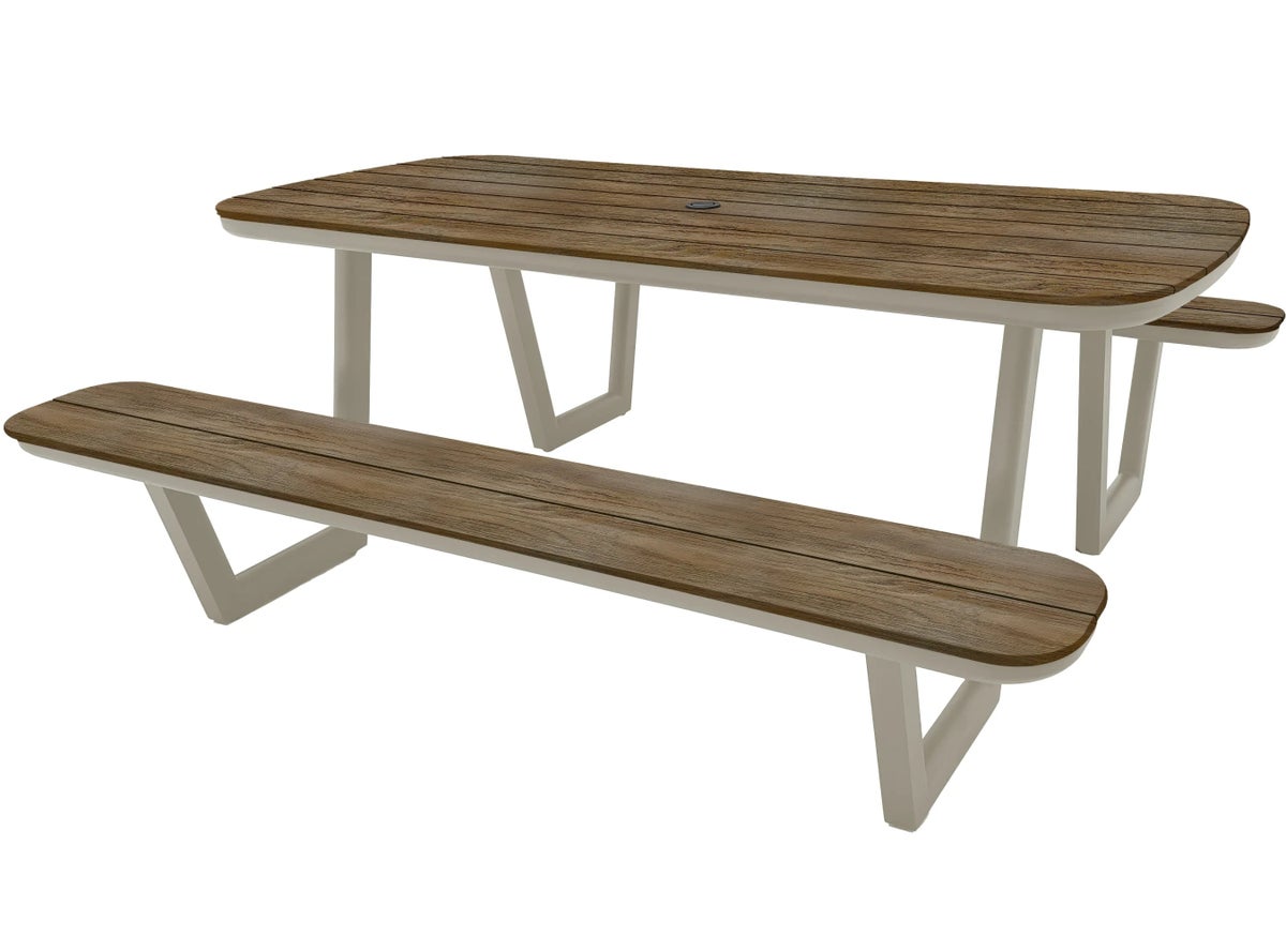 Lazio Picknicktafel 200cm Aluminium en Polywood