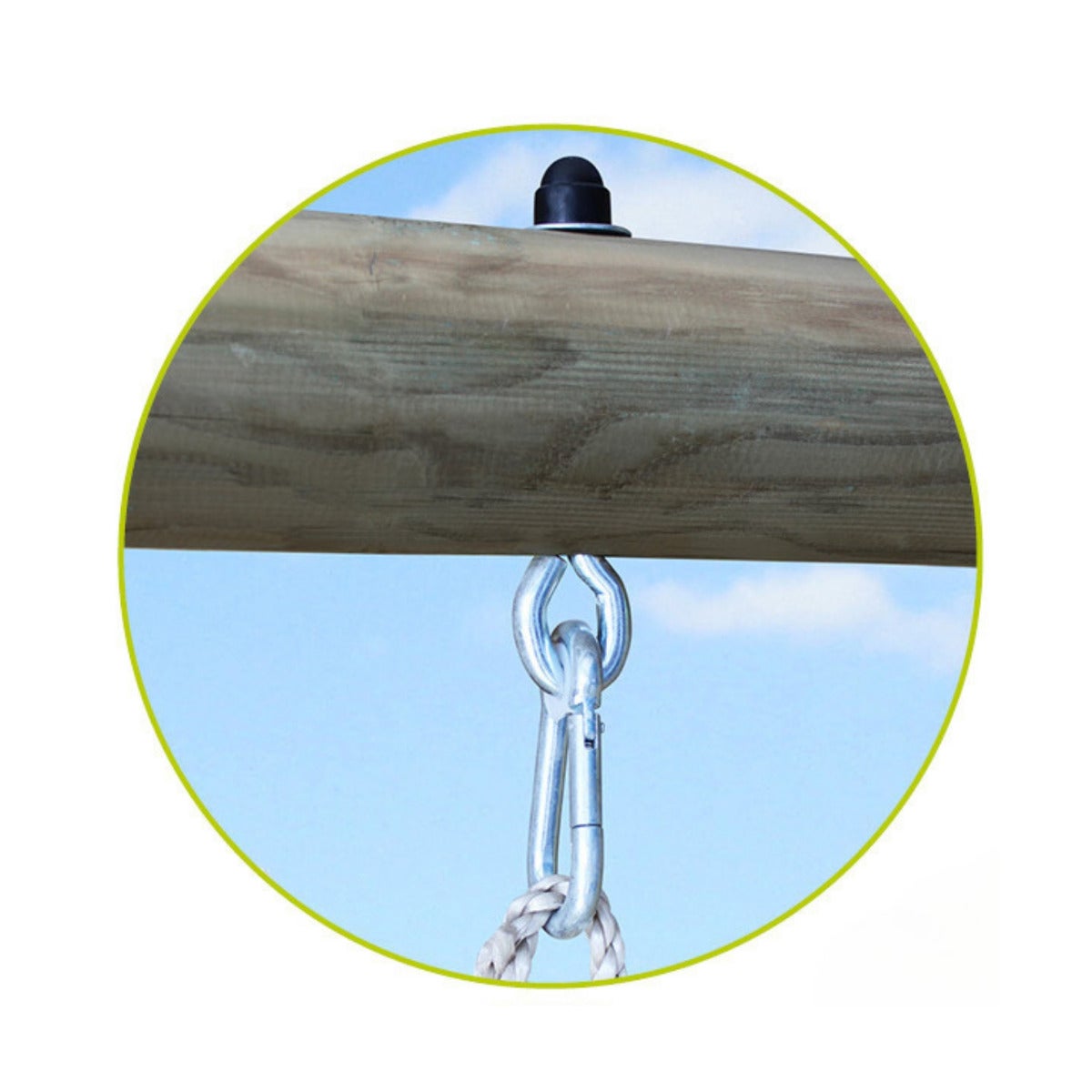 Soulet Dubbele Schommel Alizée Hout Vrijstaand 190 x 265 cm