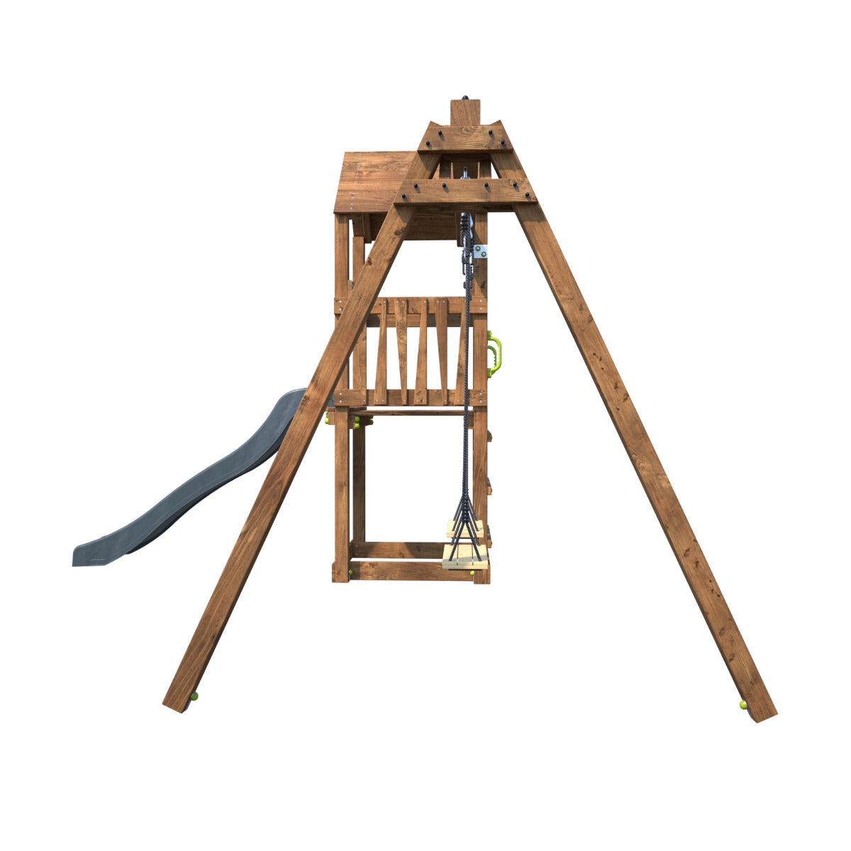 Soulet Speeltoestel Nouméa met Toren, Glijbaan en Dubbele Schommel Grenen