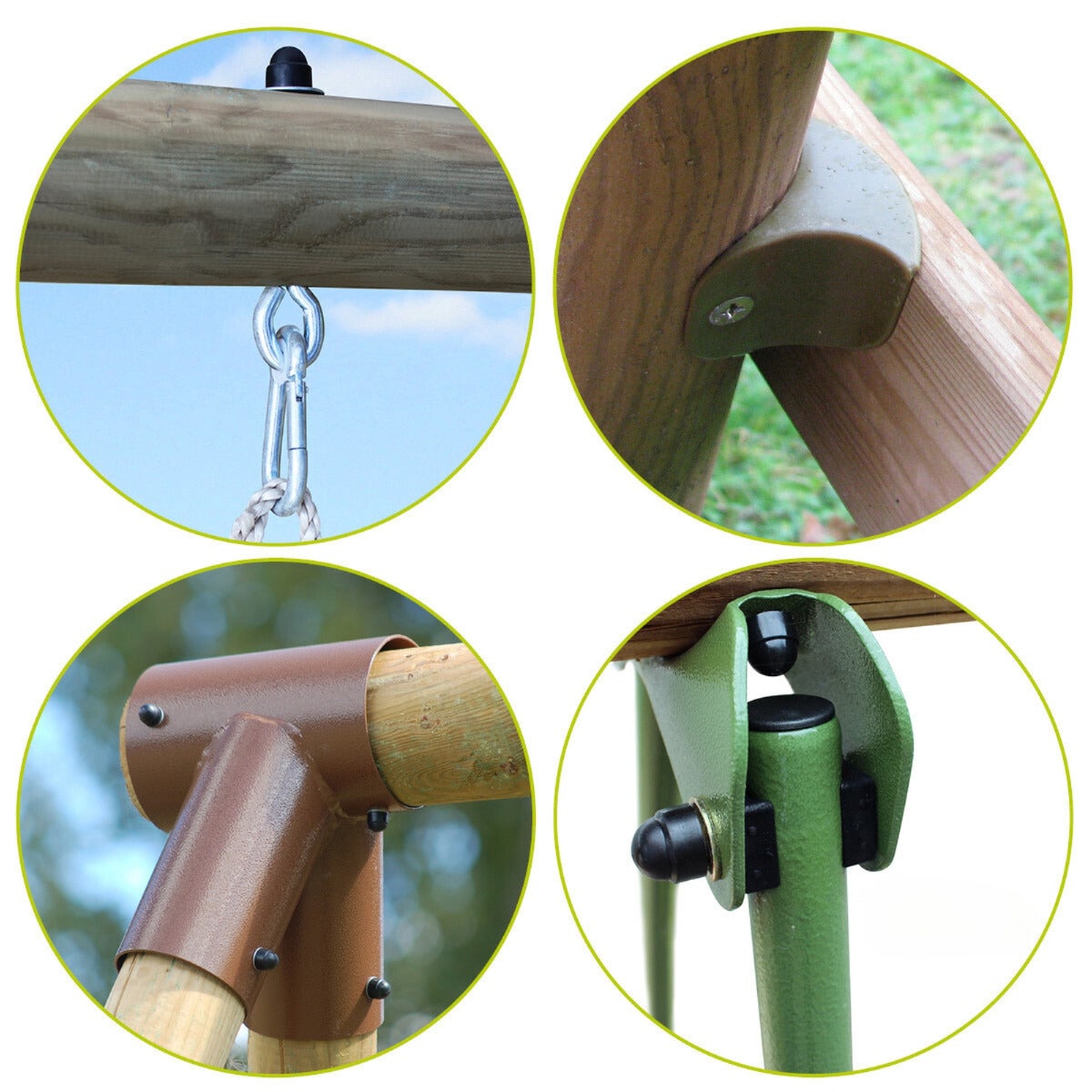 Soulet Speeltoestel Menthe met Glijbaan, Enkele Schommel en Wip