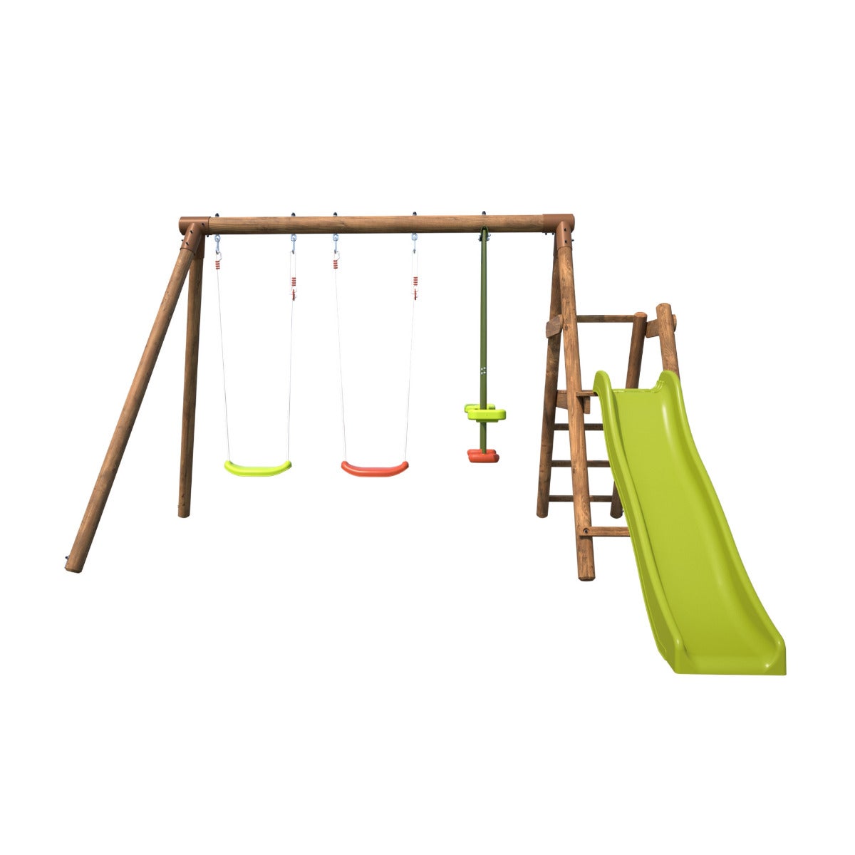 Soulet Speeltoestel Figue met Glijbaan, Dubbele Schommel en Wip