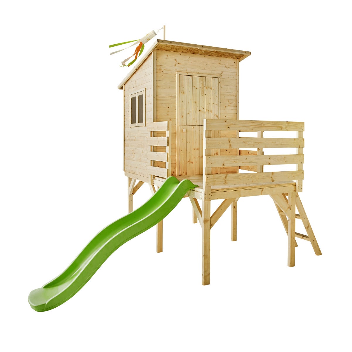 Soulet Verhoogd Speelhuis Portland met Glijbaan