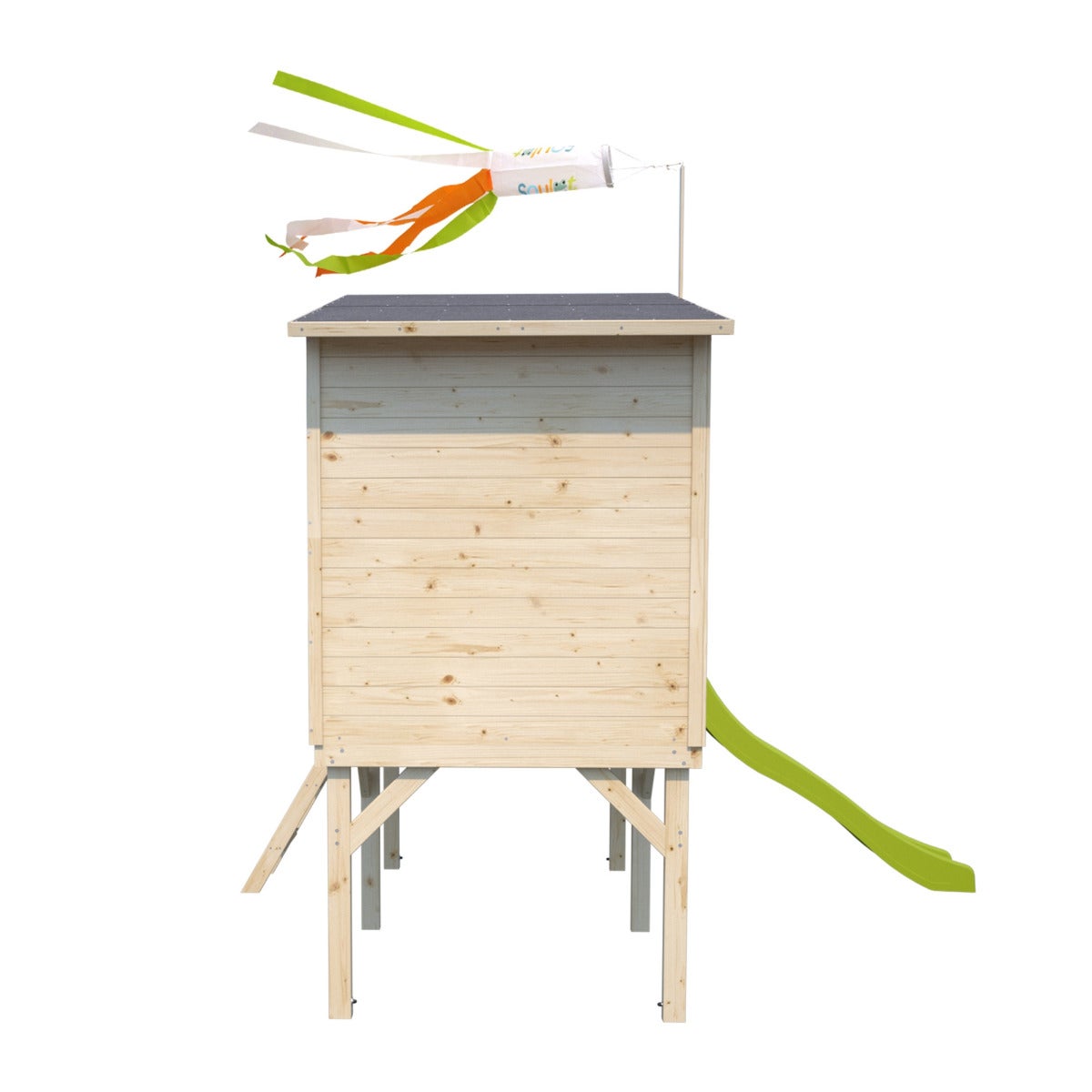 Soulet Verhoogd Speelhuis Portland met Glijbaan