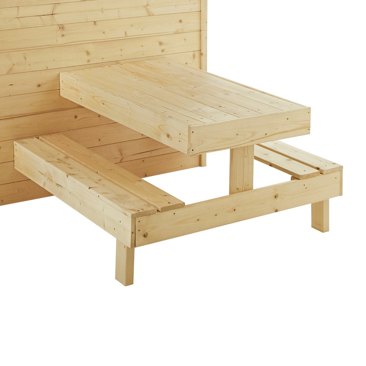 Soulet Speelhuis Tiana met Picknicktafel en Dakleer 127 x 221 cm